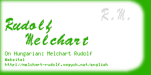 rudolf melchart business card